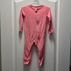 Kyte baby rose zippered romper, 18-24 months